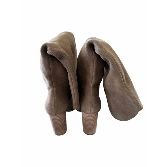 Steve Madden Croft Pointed Toe Boot Knee High Leather Size 6 Block Heel - Picture 5 of 7